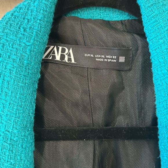 Zara tailored double breasted tweed blazer - Picture 3 of 8